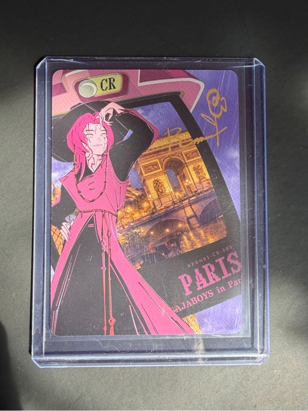 Romance LR -008 Rare Character Trading Card - Paris Scene (Signed)